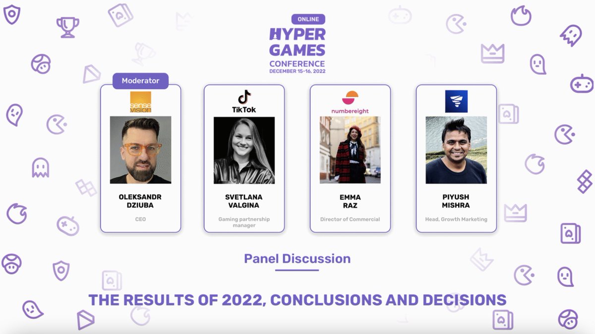 Our very own <a href="/EmmaRaz2/">Emma Raz</a>, Director of Commercial will be speaking at the Hyper Games Conference #7: Global Edition on 16th December 🙌🏼

More details on the 2-day conference and tickets here 👉🏼 hgconf.com/#tickets

#HyperCasual #MobileGaming #Advertising #Conference #Events