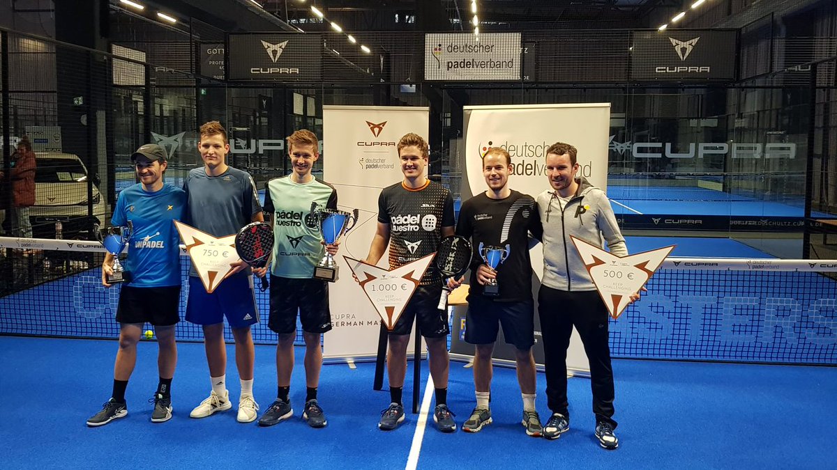 Die #Cupra #GermanMasters im #Padel: Bei den Herren siegten die Vorjahresmeister Mathias Wunner/Johannes Lindmeyer gegen Tade Jensen/Patrick Mayer.  #DPV #DM #Padelmania #Padeladdict #Head #head_padel #portico #paediprotect #matchi #Padelfreunde #padelocean #WeArePadel