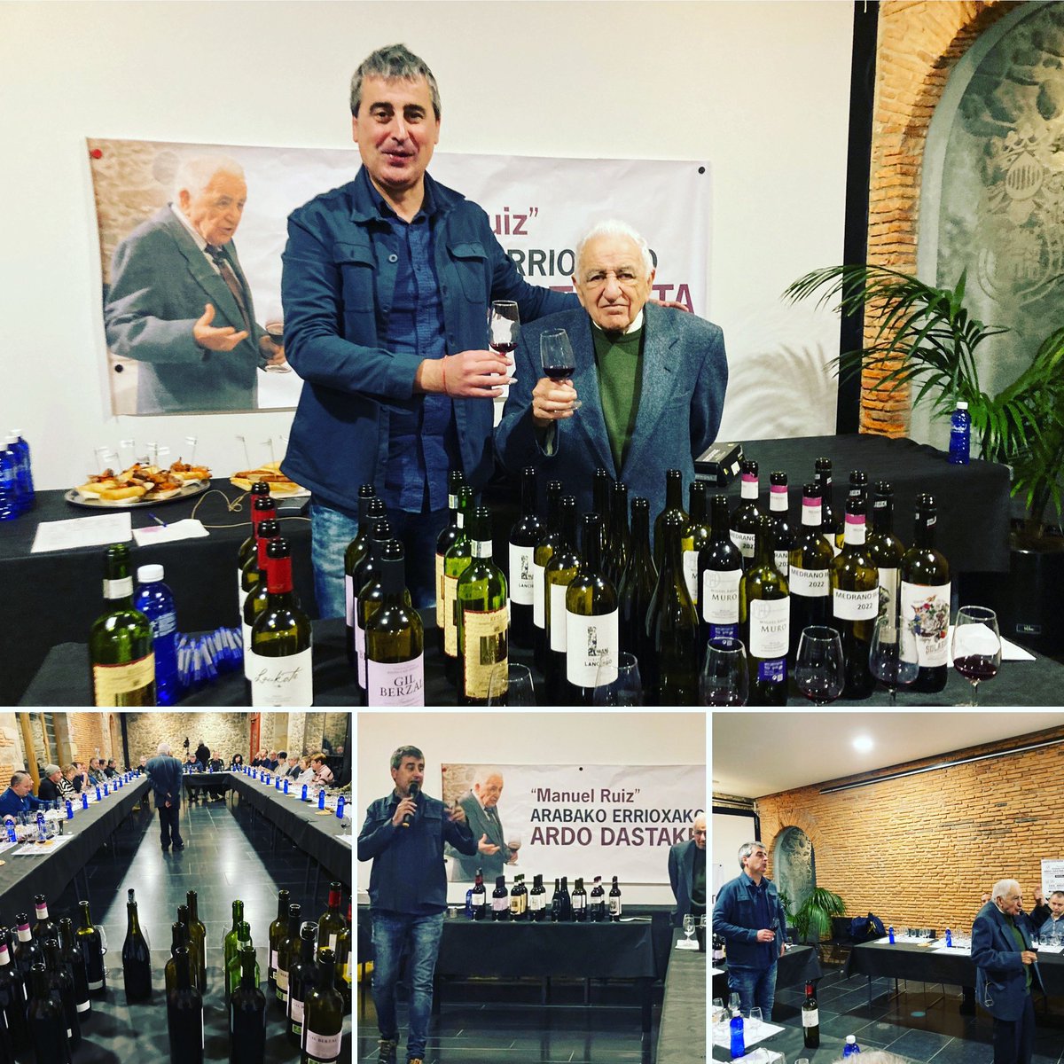 Un placer compartir “plaza” con Manuel Ruiz. Con 88 años, lleno de energía y sabiduría. #wine #winelover
