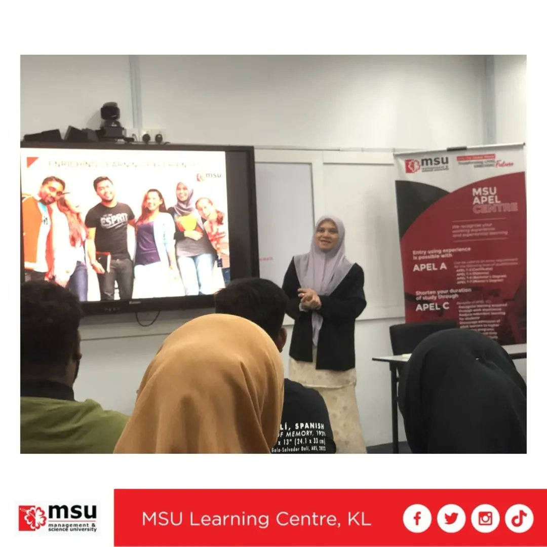MSULCKL's tweet photo. Special Assembly to welcome our #MSUrians🌺
Few reminders and updates by our Director, Puan Norlina bt Arshad.
Hope you will have a wonderful learning experience and excel in your studies.
Stay calm and stay focus everyone!
#time4MLC
#careergoals
#MSUMalaysia🌺 https://t.co/NnorX1eo1N