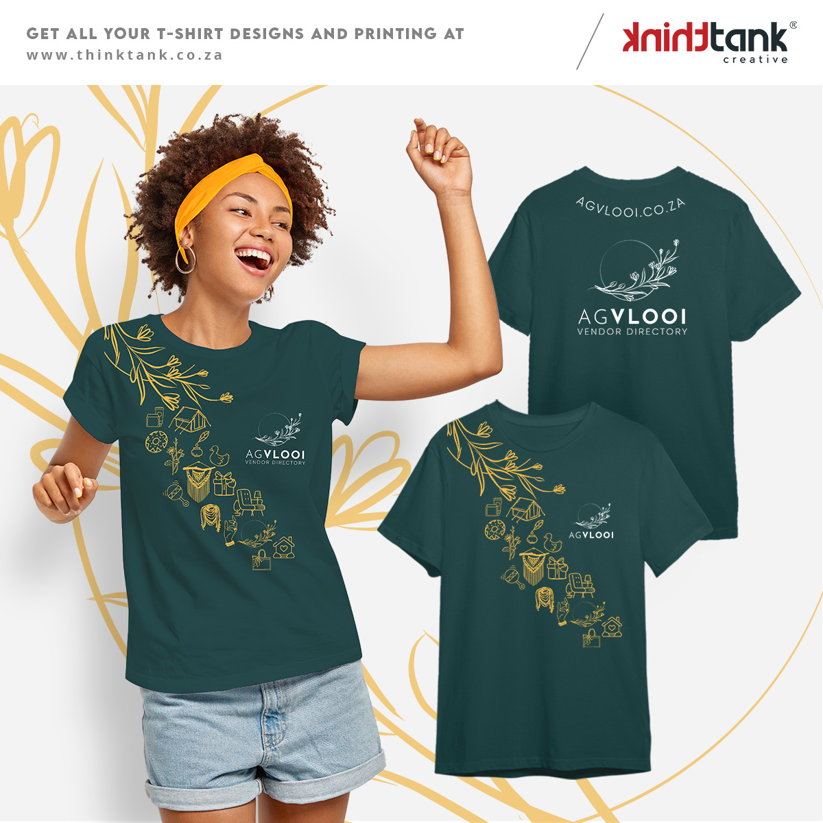 AKAThinkTank's tweet photo. Need a T-shirt design? Have a look at our latest T-shirt design done for AgVlooi! 
https://t.co/gLlHh6ESyz 
#thinktank #agvlooi #tshirtdesign #tshirt #graphicdesign #fleamarket #vendors https://t.co/XVXwOK6EP6
