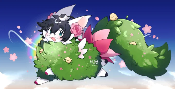 I drew Pipi's ̶h̶e̶d̶g̶e̶ ̶b̶a̶l̶l̶ Blossoming form! 