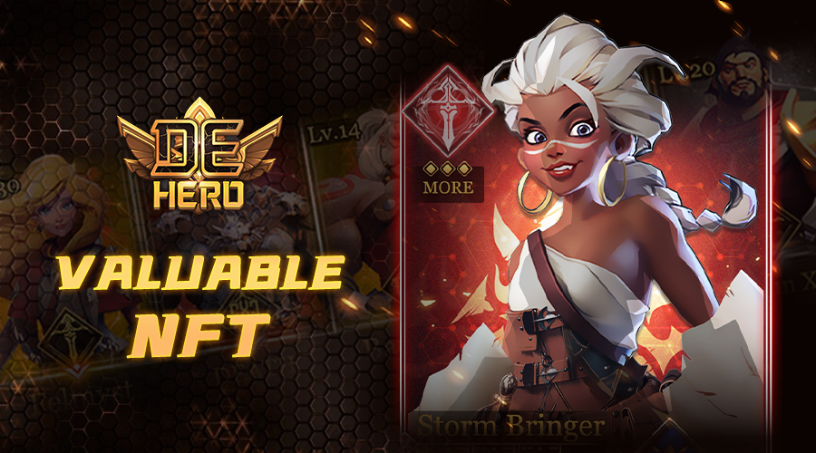 🤑Did you know DeHero is the first in the industry to activate #NFT &amp; redefine the value of NFT❓

🃏Each hero card has a certain amount of $HEROES staked, which sets the bottom value of each NFT card