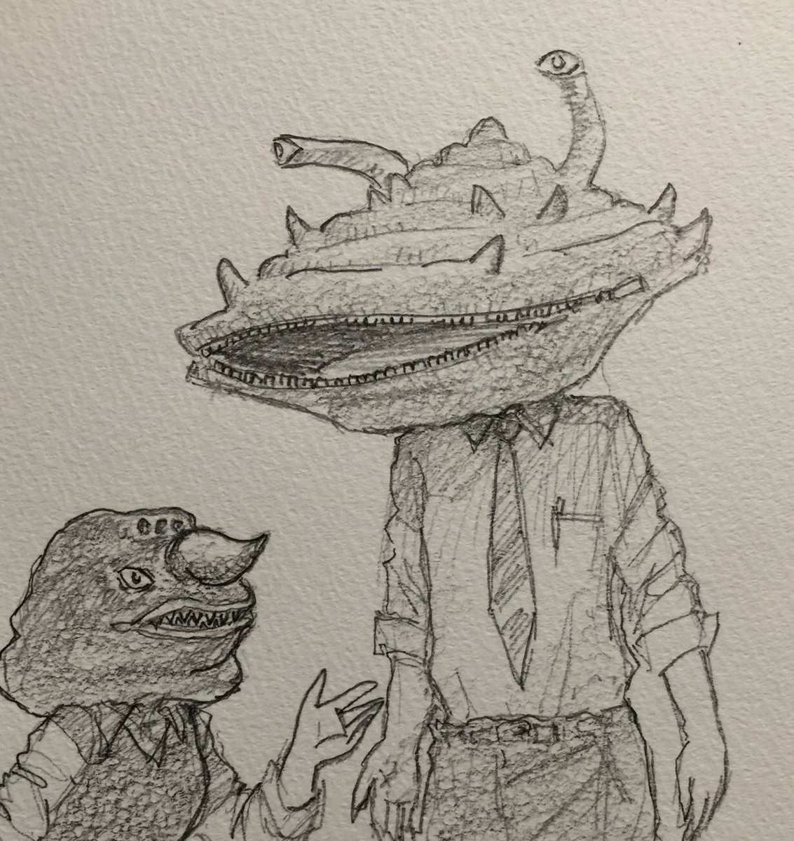 「#お前らウルトラ怪獣の最初の推し誰だよたぶん、エレキングだと思うけど、描いたこと」|まるも☆『きゃぴ』Kindle版発売中！のイラスト