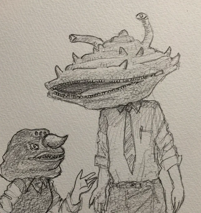 #お前らウルトラ怪獣の最初の推し誰だよたぶん、エレキングだと思うけど、描いたこと無いな…( ゜ω゜;) 