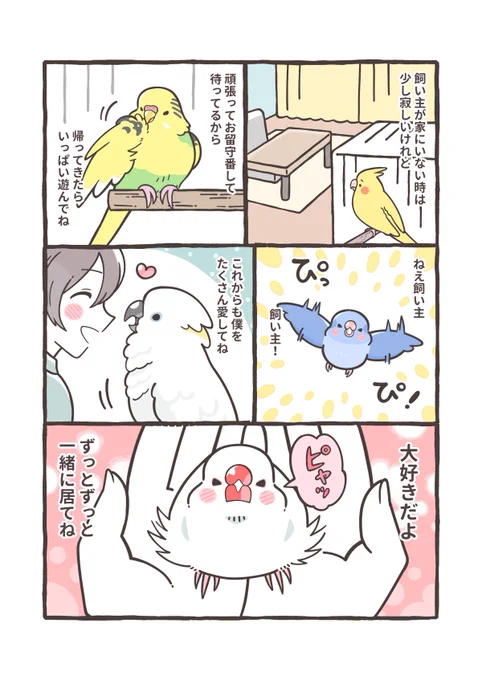 鳥さんから、飼い主への手紙(2/2)

#漫画が読めるハッシュタグ 