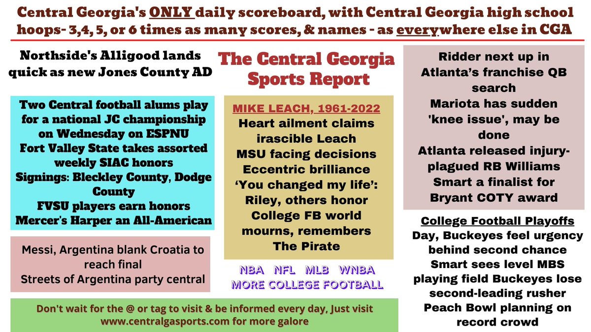 The most local, area, state, &amp; nat'l sports coverage around here is in The Central Georgia Sports Report, centralgasports.com.
Former <a href="/CHScharger/">Charger Athletics</a> <a href="/chschargers_fb/">Central Chargers Football Recruiting(Archive)</a> <a href="/CHSMaconATH/">Central-Macon Athletics</a> duo <a href="/ThomasJalik/">Jalik Thomas</a> <a href="/Adamlamar93/">Adam Lamar</a> playing for a natty
<a href="/MercerFootball/">Mercer Football</a> <a href="/FVSUFootball/">FVSU Football</a> Signings 1/2