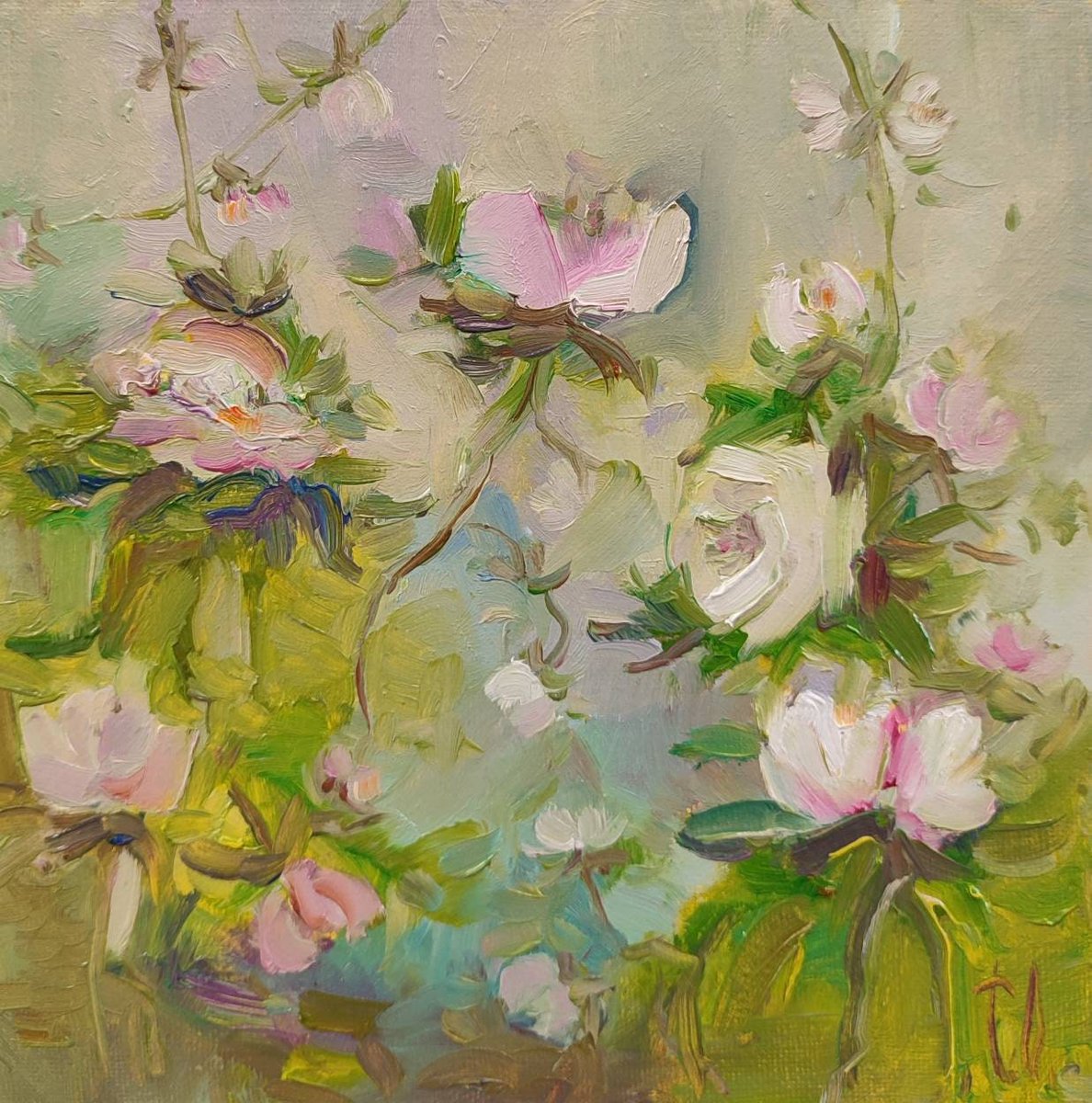ArtduStudio's tweet image. Excited to share the latest addition to my #etsy shop: Abstract floral painting. Blooming roses oil painting, small wildflower painting, french oil painting. etsy.me/3hnJ1tc #roseartwork#impressionist #oilpainting#homedecor#rosebud#floralpainting#rosewallart