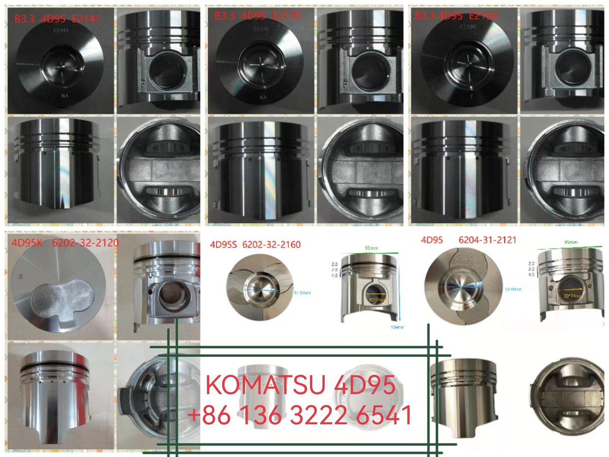 JcarLau's tweet photo. Guangzhou JCAR
#B3.3 4D95 E2141
#B3.3 4D95 E2170
#B3.3 4D95 E2190
#4D95K 6202-32-2120
#4D95S 6202-32-2160
#4D95 6204-31-2121
https://t.co/QPpXzwqJIF 
+86 13632226541
#dieselengineparts #KOMATSU #PISTON #piston #píttông #omboh #ລູກສູບ #ลูกสูบ #поршень #pistón #Japanesetruck https://t.co/2G3jn4ne6A