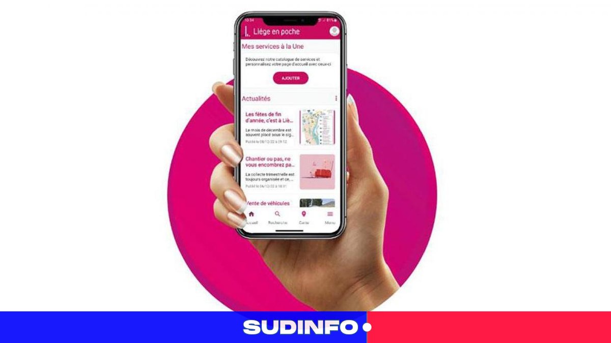 La Ville présente une nouvelle version de l’application «Liège en poche» sudinfo.be/id589738/artic…