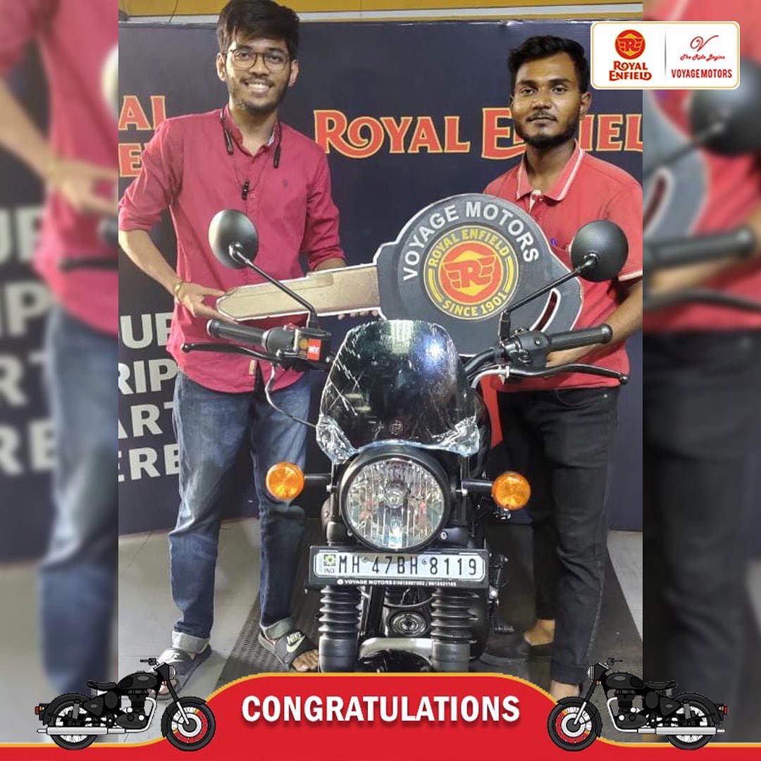 VoyageMotorsRE's tweet photo. Mr. Kajal Mane
Mr. Darshana Manek
Mr. Sarth Patil
Mr. Apurva Vichare
Welcome to voyagemotorsre club.
The ride begins
#VoyageMotors #RoyalEnfieldIndia #madelikeagun #classic350 #Himalayan #Meteor3 #hunter #hunter350 #scram411 https://t.co/k4RPB2iEvd