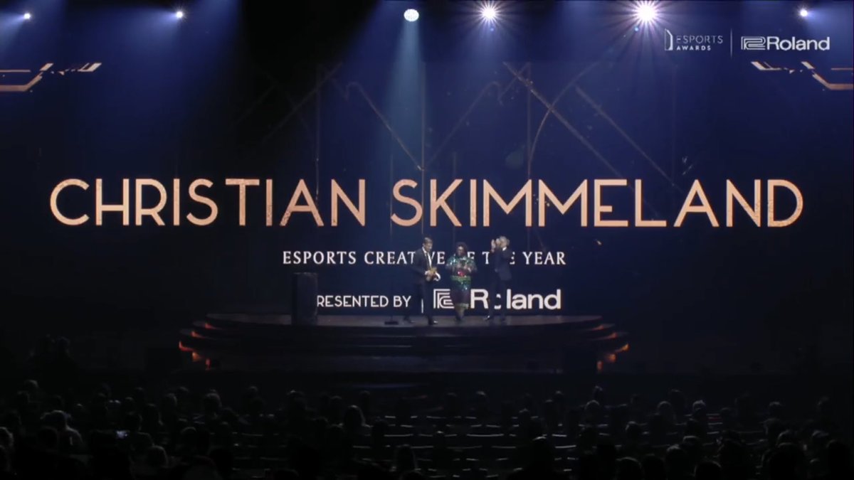 Christian JKR Skimmeland (@jkrjoker1) on Twitter photo Thank you so much <a href="/esportsawards/">Esports Awards</a> for this price. I’m honored to have revived the the esports creative of the year. A big thanks to <a href="/RolandGlobal/">Roland</a> for sponsoring this award and all the people over at <a href="/northstudio_io/">North Studio</a> you guys are amazing. Thank you so much <a href="/esportsawards/">Esports Awards</a> for this price. I’m honored to have revived the the esports creative of the year. A big thanks to <a href="/RolandGlobal/">Roland</a> for sponsoring this award and all the people over at <a href="/northstudio_io/">North Studio</a> you guys are amazing.