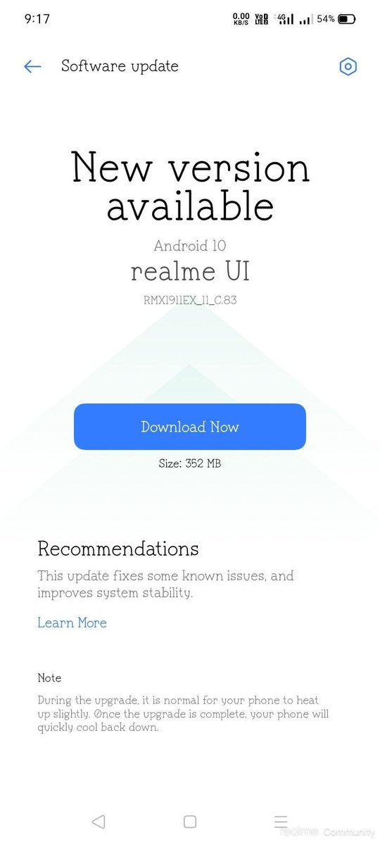 SamNewsRooms's tweet photo. Realme 5
Region - India
Release date: 12/12/2022
Android Security Patch Level: September 2022
Software Version: RMX1911EX_11_C.83
#realme #Realme5 https://t.co/vCO5IJMPZp