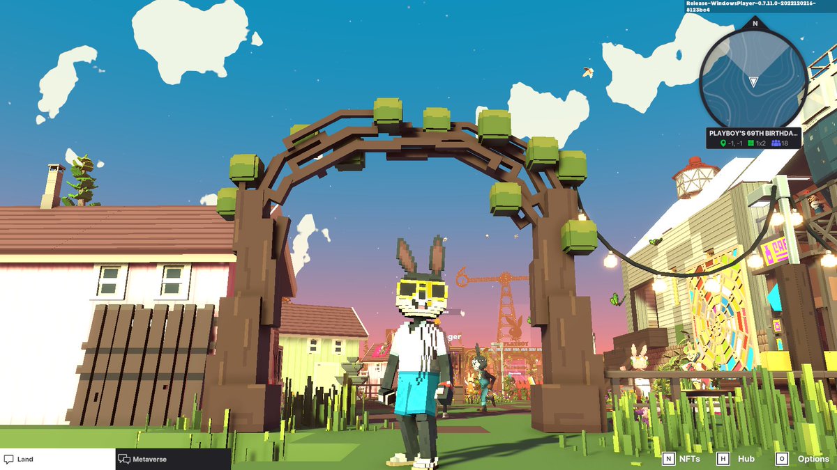wac0sta's tweet photo. @TheSandboxGame @Playboy Celebrating @PLAYBOY’S 69TH BIRTHDAY PARTY! 👯‍♀️ https://t.co/vTOLZM4TNC