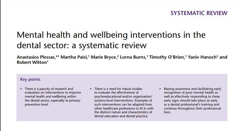 Anastasios Plessas (@plessas_a) on Twitter photo Our systematic review paper is now out.
System- level interventions is what we need!
ncbi.nlm.nih.gov/pmc/articles/P…
Big thanks to our amazing team
@MarthaPaisi <a href="/marieebryce/">Marie Bryce</a> <a href="/WittonRobert/">robert witton</a> Our systematic review paper is now out.
System- level interventions is what we need!
ncbi.nlm.nih.gov/pmc/articles/P…
Big thanks to our amazing team
@MarthaPaisi <a href="/marieebryce/">Marie Bryce</a> <a href="/WittonRobert/">robert witton</a>