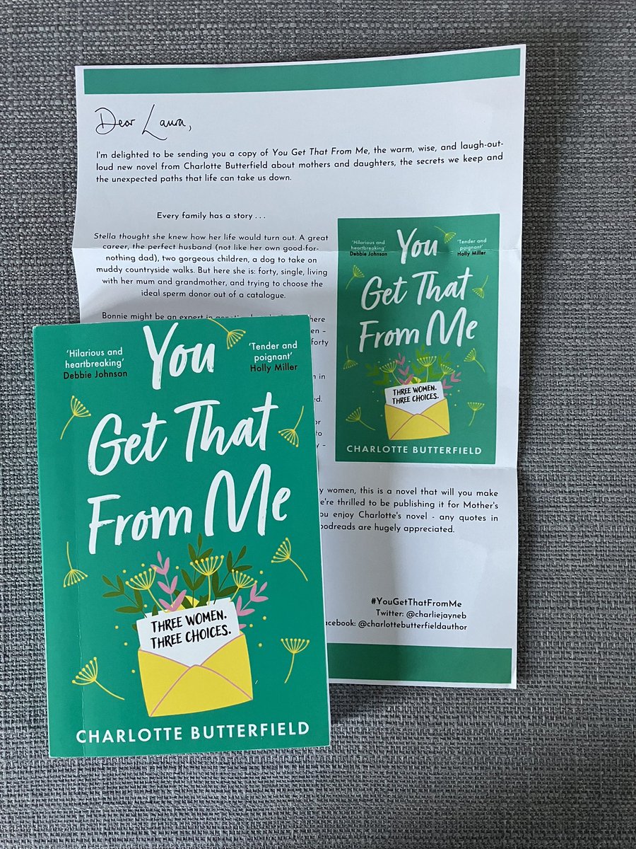 Laura Pearson (@laurapauthor) on Twitter photo Big thanks to <a href="/oliviajbarber/">Olivia Barber</a> for this proof of #YouGetThatFromMe by <a href="/CharlieJayneB/">CharlotteButterfield</a>. It looks so warm and wonderful. <a href="/HodderBooks/">Hodder & Stoughton (no longer active)</a> Big thanks to <a href="/oliviajbarber/">Olivia Barber</a> for this proof of #YouGetThatFromMe by <a href="/CharlieJayneB/">CharlotteButterfield</a>. It looks so warm and wonderful. <a href="/HodderBooks/">Hodder & Stoughton (no longer active)</a>