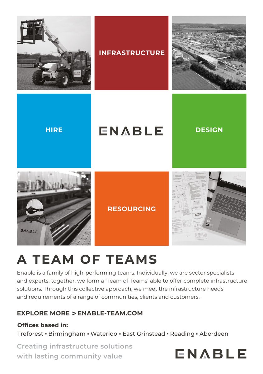 enableteams's tweet photo. One month ago, we launched our new brand for our new chapter! 

Thank you for the positive engagement, response, and support from partners, clients, and the wider infrastructure industry. 

Stay tuned... this is just the start! 

To learn more, explore 👇
https://t.co/7N8j3YL02T https://t.co/laBc8ipiPl