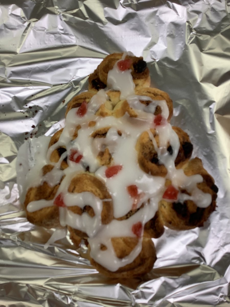 Christmas tree scone with 2G 🎄