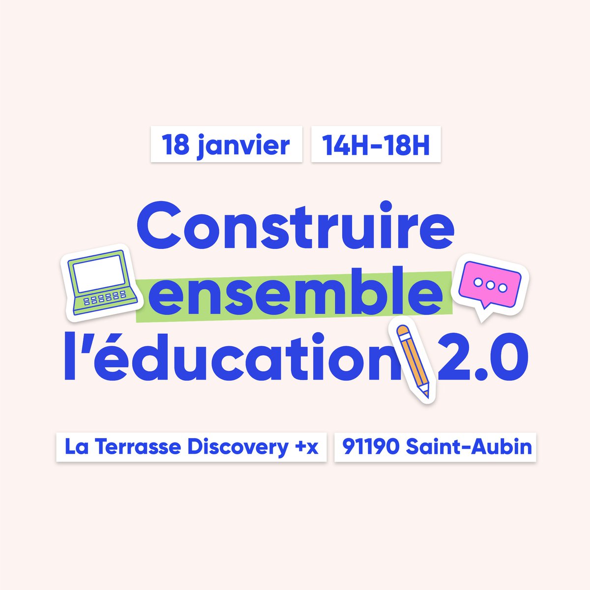 📢📆 Le 18 Janvier, <a href="/smarteo_co/">Smarteo.co</a> et @LaTerrasseD s’engagent pour la communauté éducative et lancent #Hackademia 🎓🤖

Une invitation à venir découvrir les pratiques pédagogiques et technologiques de demain !

Inscriptions ici 👉hackademia.info

#événement #éducation #Robot