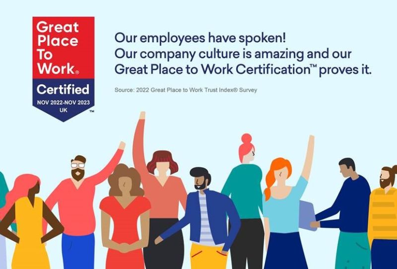 We are proud to be certified by @GPTW_UK. Almost 90% of our people said that colleagues care about one another, we are committed to diversity, and we can all be ourselves at work. These are just a few aspects of our culture that makes Gleeds a great place to progress your career!