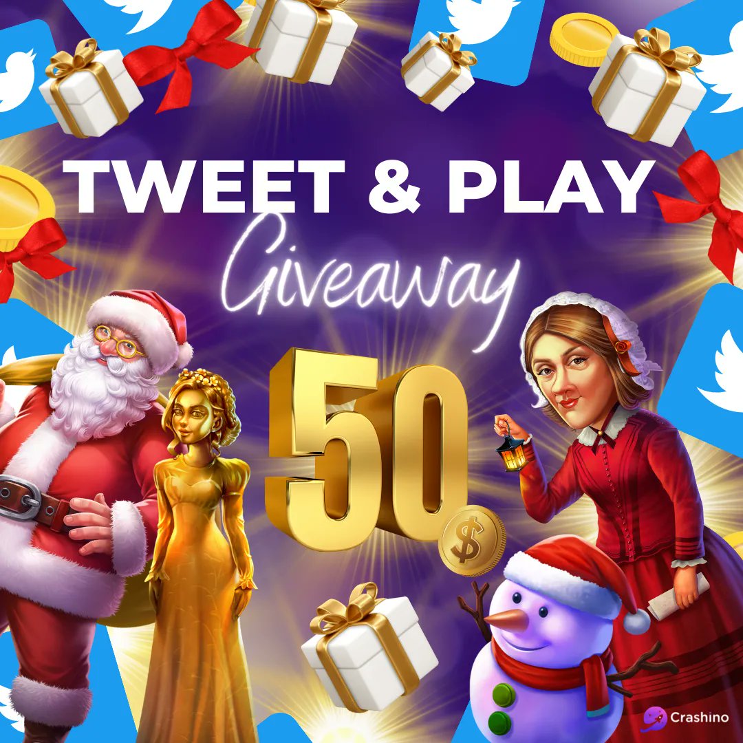 🎅🎄Christmas it's coming and what is better to win 50$! Take part in our Tweet&amp;Play Giveaway and get a chance to win 🚀

1. Follow Crashino
2. Retweet this post

🤑 As easy as that to win 50$ to play with!

#crashgame #nftgiveaway #crashinoplay #onlinecasino #giveaway
