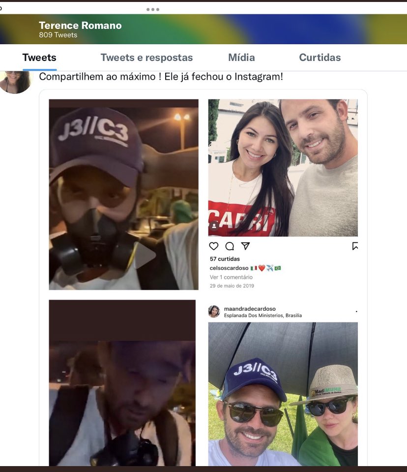 mattiellosv's tweet photo. Até o boné é o mesmo! E fica a pergunta, porquê a Polícia Federal ainda não efetuou a prisão desse terrorista de Esquerda?🤔🤔 https://t.co/zcDFGajJAP
