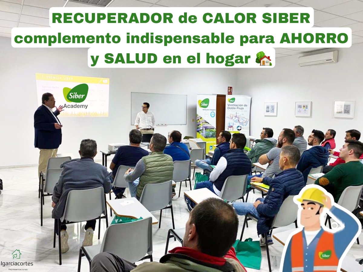 Gracias al recuperador de calor #SIBER :
✔️ Ahorro del 70% de la factura de climatización
✔️ Aire filtrado = salud
✔️ Confort: sin ruidos, suciedad, bichos...

Porque la ventilación Doble Flujo es indispensable en la construcción #sostenible 👉🏽 ow.ly/eTLe50M0m2g