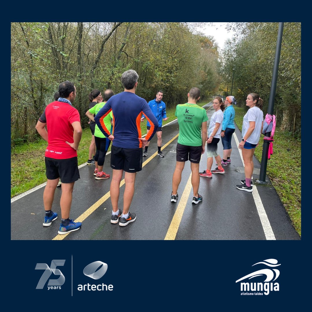 ArtecheGroup's tweet photo. Arteche colaboramos de forma estrecha con Mungia Atletismo Taldea (@MAT_atletismo). Ayer, algunos compañeros y compañeras, siguiendo los consejos de Gorka, monitor del club, hicimos una salida. 🙌 🏃 Fue un placer. 🤝 https://t.co/5GhECjEJsX