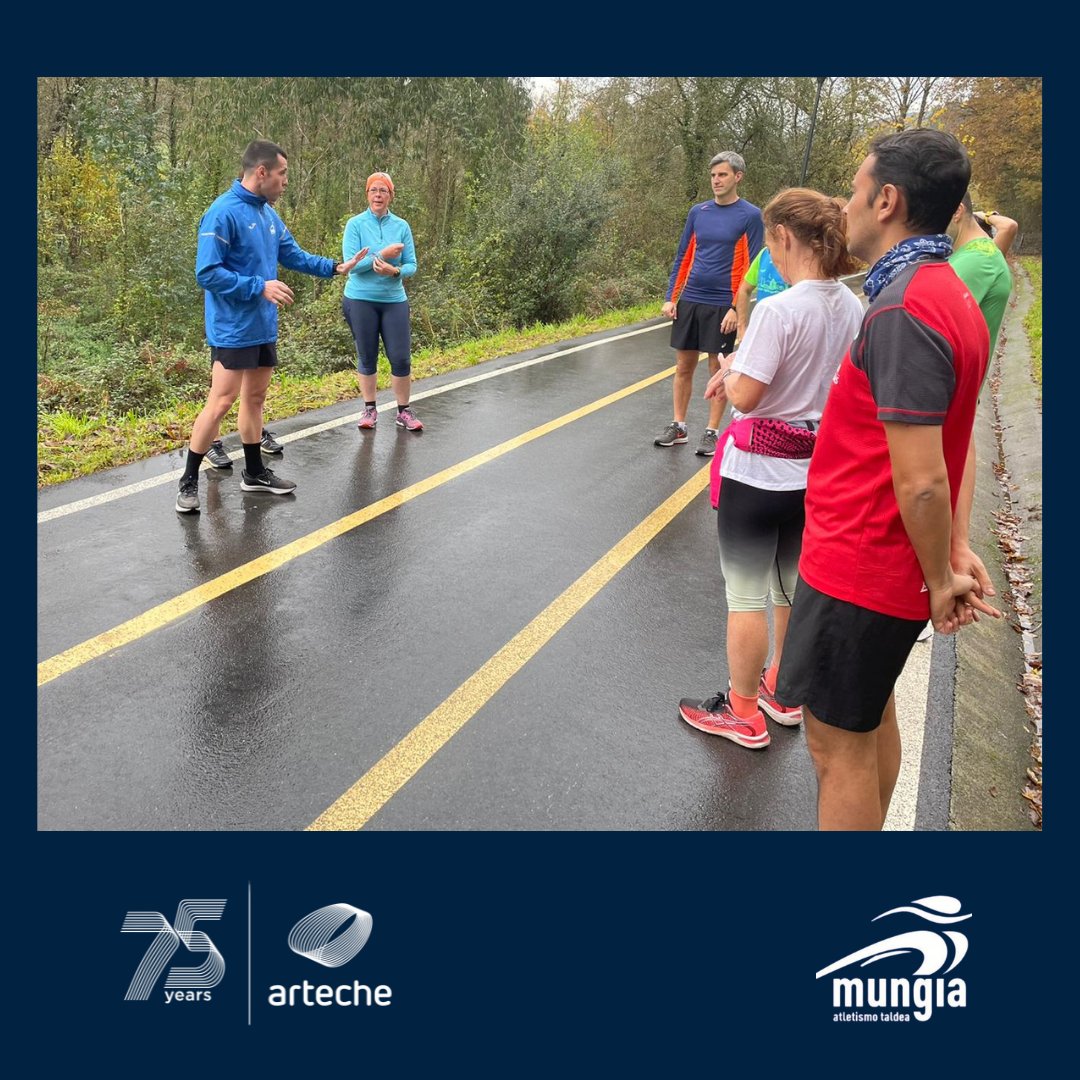 ArtecheGroup's tweet photo. Arteche we collaborate closely with Mungia Atletismo Taldea (@MAT_atletismo). Yesterday, some of our colleagues, following the advice of Gorka, the club's instructor, went on an outing. 🙌 🏃 It was a pleasure. 🤝 https://t.co/uG4VDsYjcO