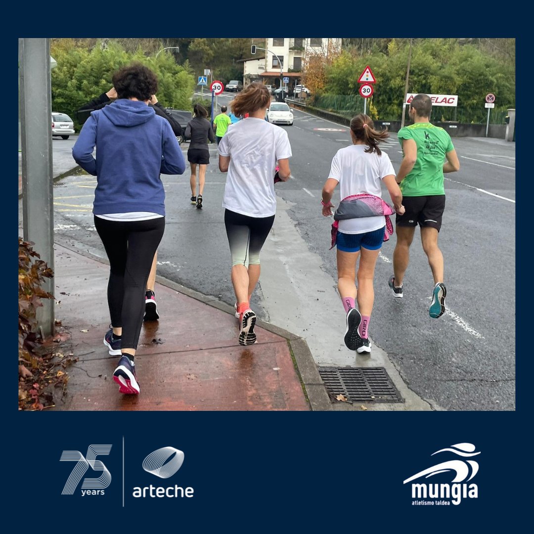 ArtecheGroup's tweet photo. Arteche we collaborate closely with Mungia Atletismo Taldea (@MAT_atletismo). Yesterday, some of our colleagues, following the advice of Gorka, the club's instructor, went on an outing. 🙌 🏃 It was a pleasure. 🤝 https://t.co/uG4VDsYjcO