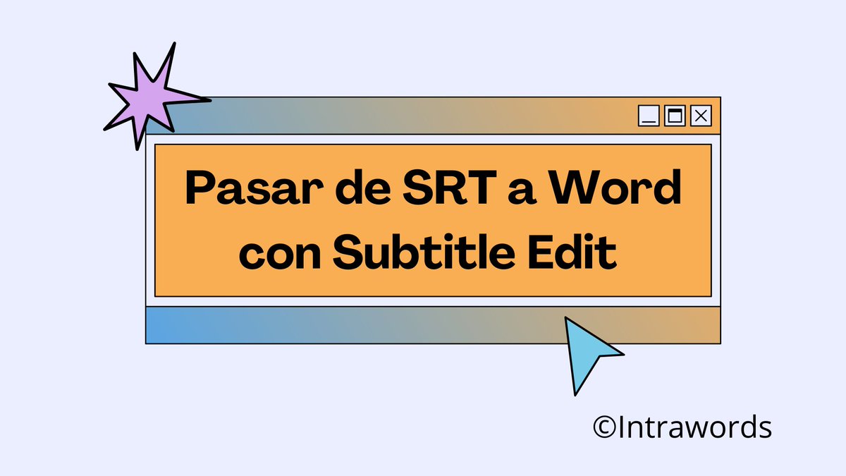 Intrawords's tweet photo. 🖥️TUTORIAL SOBRE SUBTITLE EDIT🖥️

👉Programa únicamente disponible para el sistema operativo Windows, gratuito y que resulta de gran ayuda para los traductores audiovisuales

👉¿Cómo pasar de un formato SRT a Word? 

Aquí te lo explicamos:https://t.co/KRbk0FOcHe https://t.co/wnxG1JZHMY