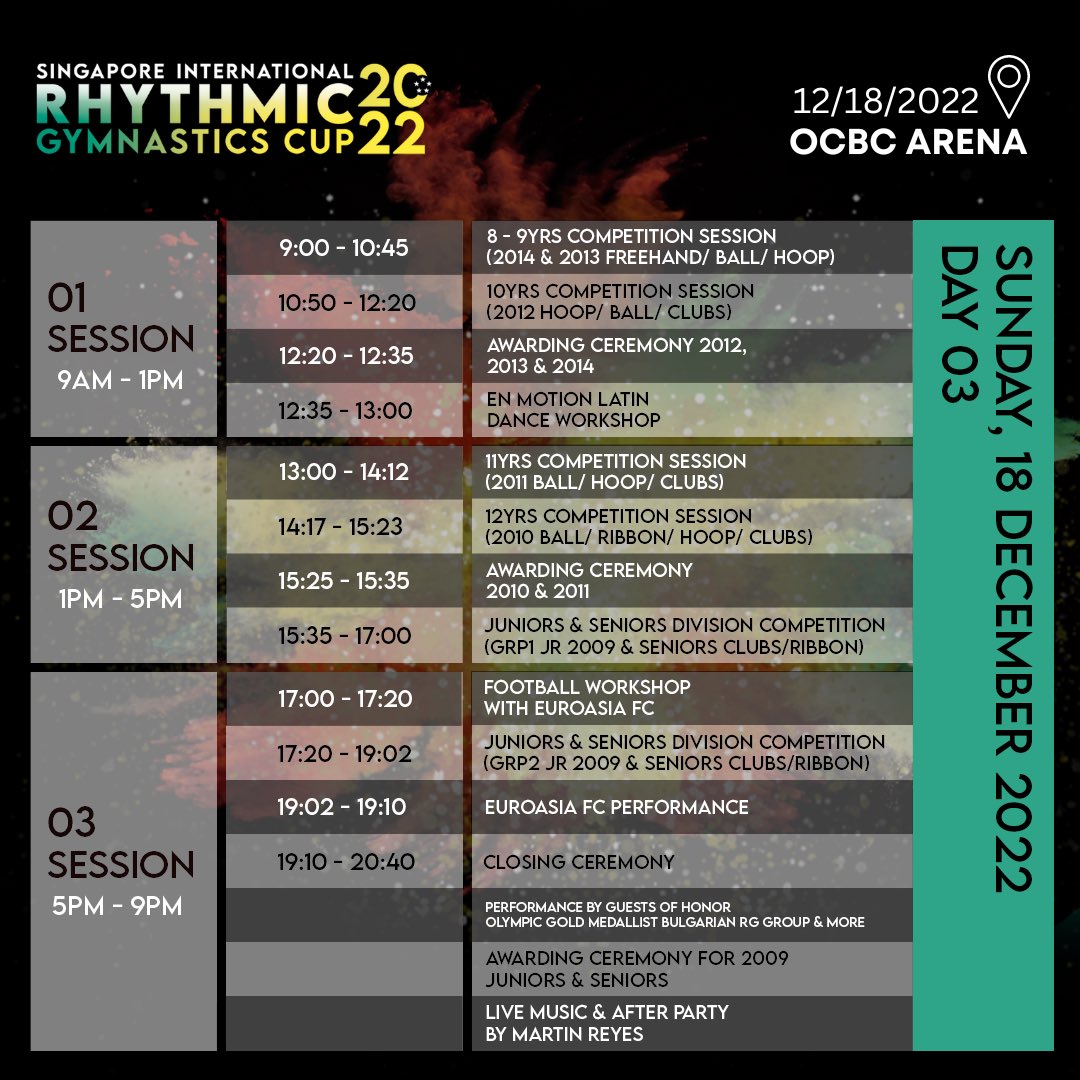 BPanovaAcademy's tweet photo. #SIRGC IN 2β£ DAYS! To plan your day, here is the detailed π for the competition program, workshops, performances, & other activities you can enjoy. Choose your sessions wisely, and each π for these sessions are available through here: https://t.co/ArOvwj5R72 π
#SIRGC https://t.co/scsIZOat0D