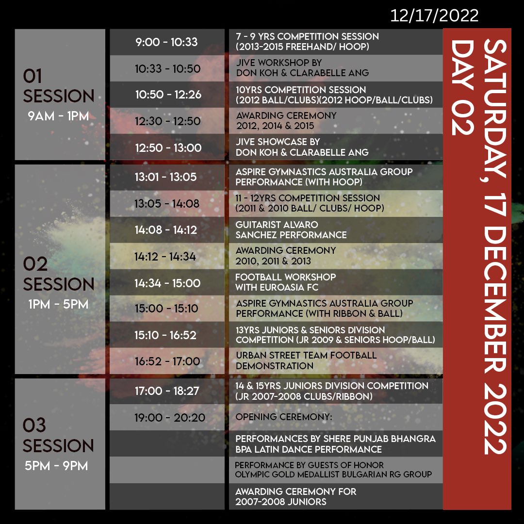 BPanovaAcademy's tweet photo. #SIRGC IN 2β£ DAYS! To plan your day, here is the detailed π for the competition program, workshops, performances, & other activities you can enjoy. Choose your sessions wisely, and each π for these sessions are available through here: https://t.co/ArOvwj5R72 π
#SIRGC https://t.co/scsIZOat0D