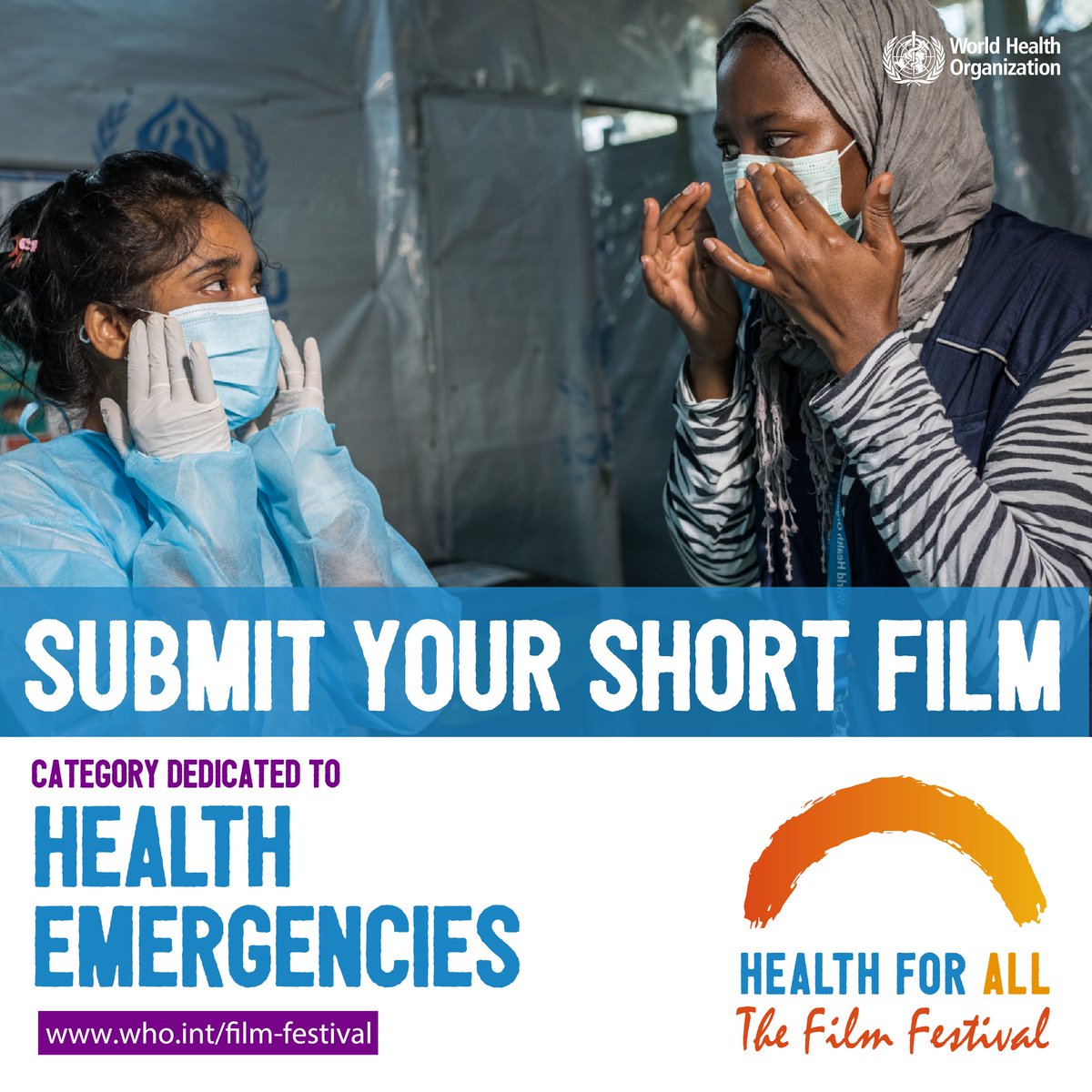 Submit your short film at the #HealthForAll film festival.