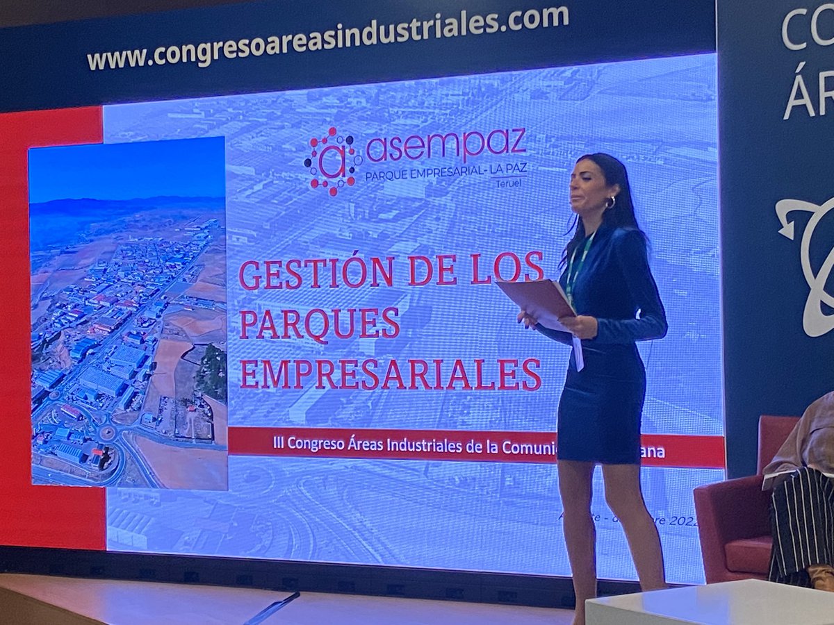 Aragón no dispone de una ley autonómica de áreas industriales, como la que sí existe en la Comunitat Valenciana. Desde <a href="/Asempaz/">Asempaz</a> cuentan con un plan estratégico de modernización y digitalización del parque empresarial. Belén Plumed. Gerente <a href="/Asempaz/">Asempaz</a> de Teruel.