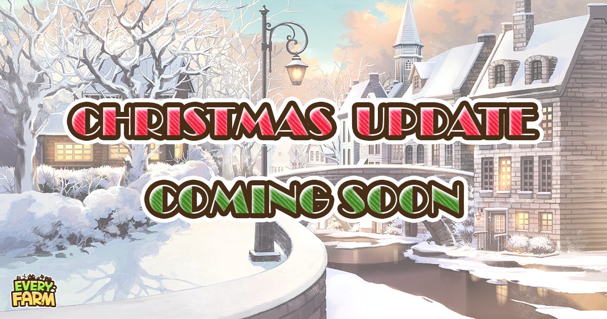 everyfarm_jp's tweet photo. アップデートまであと1日🎄💝
🏠マルチタウン
 🍳スペシャルレストラン 
🎅クリスマスクエスト　など
特別なコンテンツが盛りだくさん！
アップデートをお楽しみに💕

詳しくはこちら👇
https://t.co/a7ThUGOQwV
#エブリファーム #農場ゲーム #農業ゲーム #P2Eゲーム https://t.co/u8Tky2uCYc