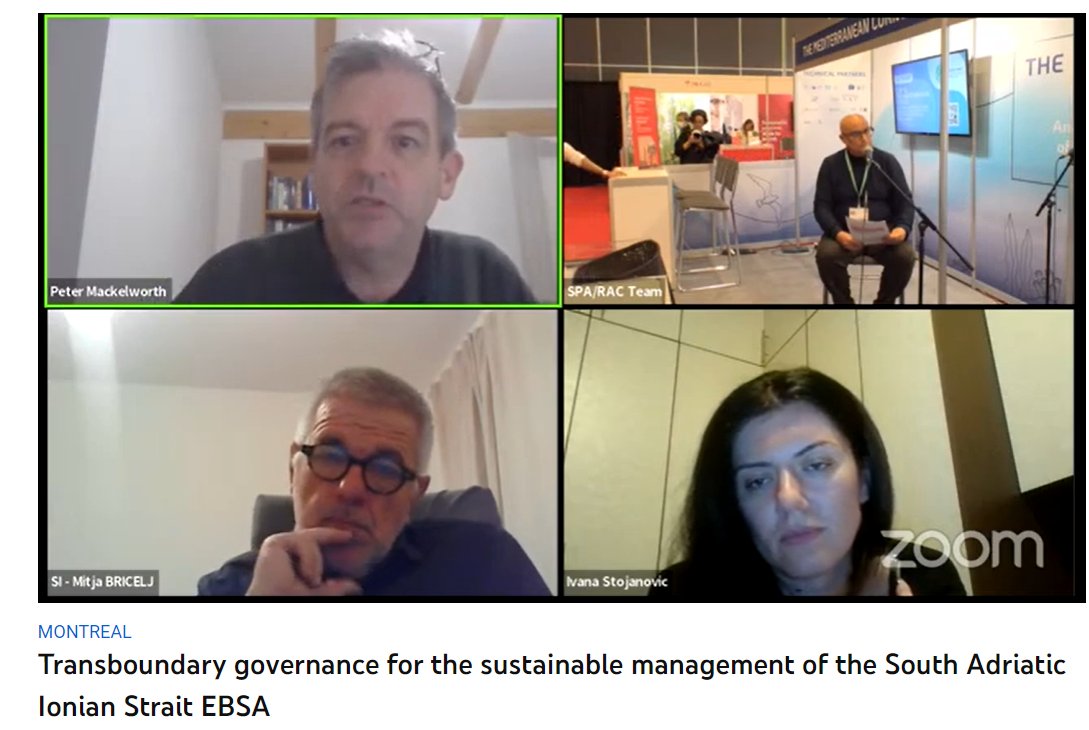 Gov4Nature's tweet photo. 🌊In case you miss the #MBPC Talk4Nture: 'The SAIS-EBSA transferable process: A transboundary governance framework for the sustainable management of the South Adriatic Ionian Strait EBSA (SAIS-EBSA)' held during the CBD #COP15, you can play it here! ▶️ https://t.co/K0RhjizKlB https://t.co/q0HUapFl3D