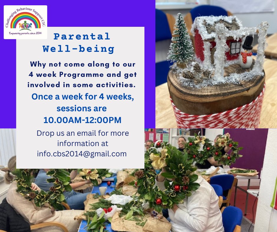 Behaviourhub's tweet photo. Thanks wonderful parent carers that joined us for our wellbeing sessions this month.   We had such a lovely time with you all and your amazing feedback has shown us again how important these sessions are for our families. To join us at these sessions visit https://t.co/JELgo0i6tR https://t.co/xhRG6k5yI9