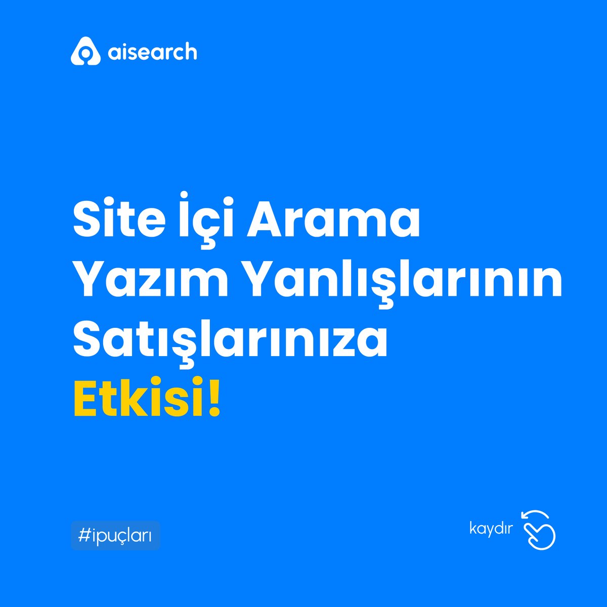 aisearchapp's tweet photo. E-ticaret sitesinde site içi aramalar büyük bir öneme sahiptir.❗️Çünkü kullanıcılar aradıkları ürüne ulaşmak için çoğunlukla site içi aramaları kullanır. Ancak yazım yanlışı gibi çeşitli sebeplerden kaynaklı aradığı ürünü bulamayınca rakip sitelere yönelir.🚨 https://t.co/vCA43FjruQ