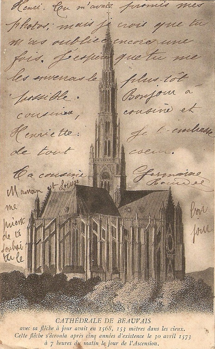 picard_dit's tweet photo. L'intérieur de la superbe #Cathédrale #Picarde de #Beauvais, Picardie.
Gravure avec la malheureuse flèche écroulée: https://t.co/oz9dHOcoof