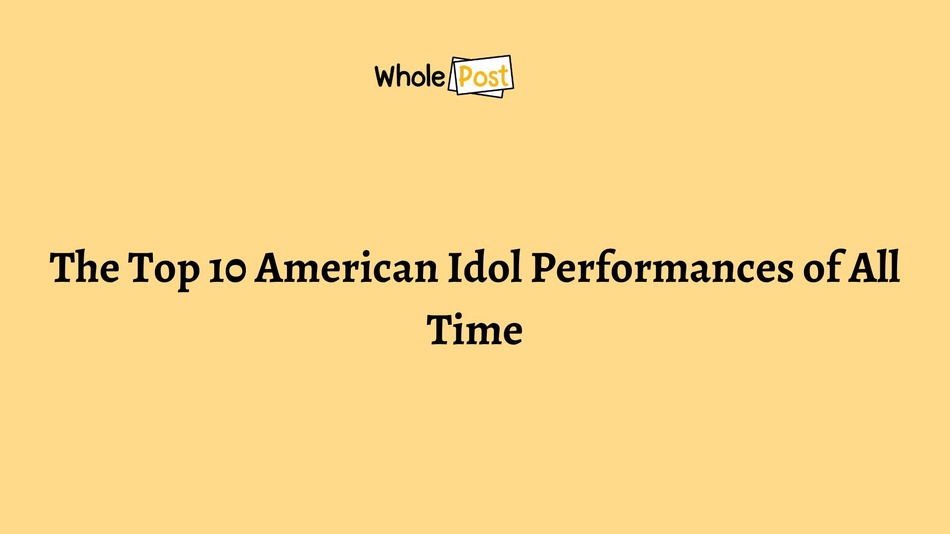 WholePost's tweet photo. Here Are Top 10 American Idol Performances of All Time
 
1. Kelly Clarkson - "My Heart Will Go On" (Season 1)
Kelly Clarkson's My Heart Will Go On is a beautiful ballad with a message that is sure to resonate with anyone who has ever loved and lost.

https://t.co/4NVu5Wddvd https://t.co/MqwqJ7EkFD