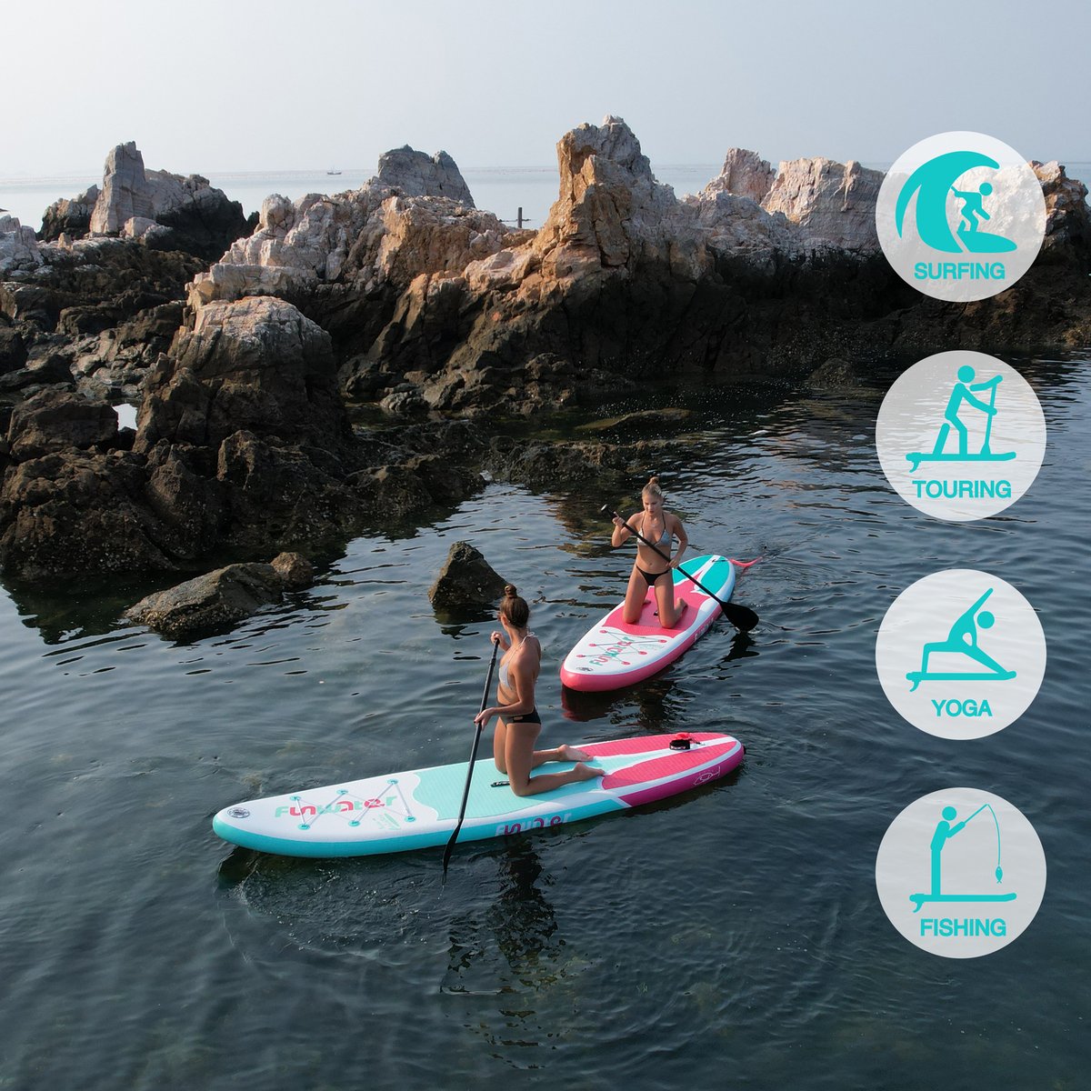 The PortaPaddle is the best on the go paddle board in the world, allowing for all paddle board activities in a backpack!