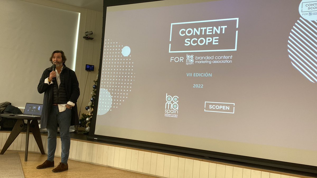 el_canonazo's tweet photo. Estamos en la presentación del #CONTENTSCOPE el estudio sobre #BrandedContent @SCOPEN_es https://t.co/kAxpEkGnqx
