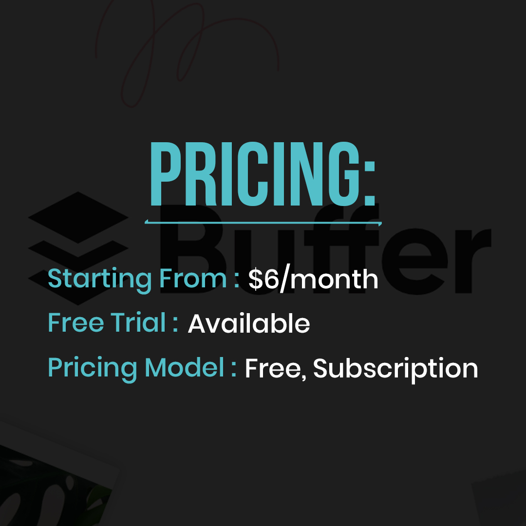 try_cyfer's tweet photo. Buffer is designed to manage accounts in social networks, by providing the means for a user to schedule posts to Twitter, Facebook, Instagram, Instagram Stories etc.

#trycyfer #digitaltools #digitalmarketingindia #digitalmarketingtools #socialmediamanager #buffer https://t.co/2bUJIUPRMK
