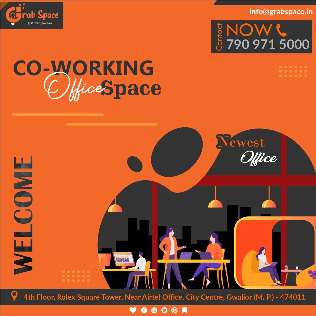 grab_space's tweet image. One of the first premium coworking space providers in Gwalior is Grab Space. Using shared infrastructure, which enables employees from several organizations can lowers expenses and increases convenience
#coworking #clienttestimonial #clientviews #coworkingspace #office #workspace