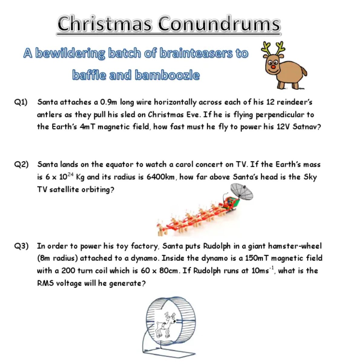 Newmanphysics's tweet photo. @ChatPhysics I have moved my Christmas conundrums and quizzes to the TalkingPhysics part of #TalkPhysics so you can access them without a login.
#chatphysics #iteachphysics
https://t.co/lujTPkauh9 https://t.co/NHcnUl68ej