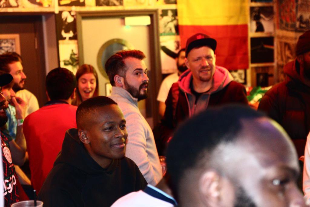 touchlinefracas's tweet photo. Thanks to everyone who came to join us last weekend at our show last weekend in partnership with @Belushis to watch 🏴󠁧󠁢󠁥󠁮󠁧󠁿 🇫🇷 🇲🇦 🇵🇹 

Join us for the World Cup final this Sunday at Trapdoor in the O2 Arena 😎

Purchase your tickets here: https://t.co/B8cTMW5xoL 

#TouchlineFracas https://t.co/ui2pD1cDRE