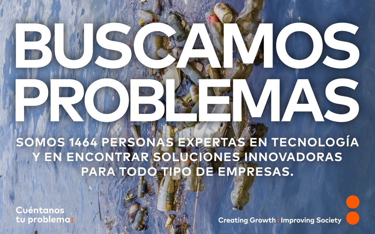 🗣 #BuscamosProblemas Sea del tipo que sea tu #Problema, en TECNALIA te ayudaremos a encontrar la MEJOR SOLUCIÓN aplicada.
🔸🔸Se nos da bien resolver problemas desconocidos que exigen soluciones únicas.
🗣 ¿NOS CUENTAS tu problema? 
growth.tecnalia.com/buscamos-probl…