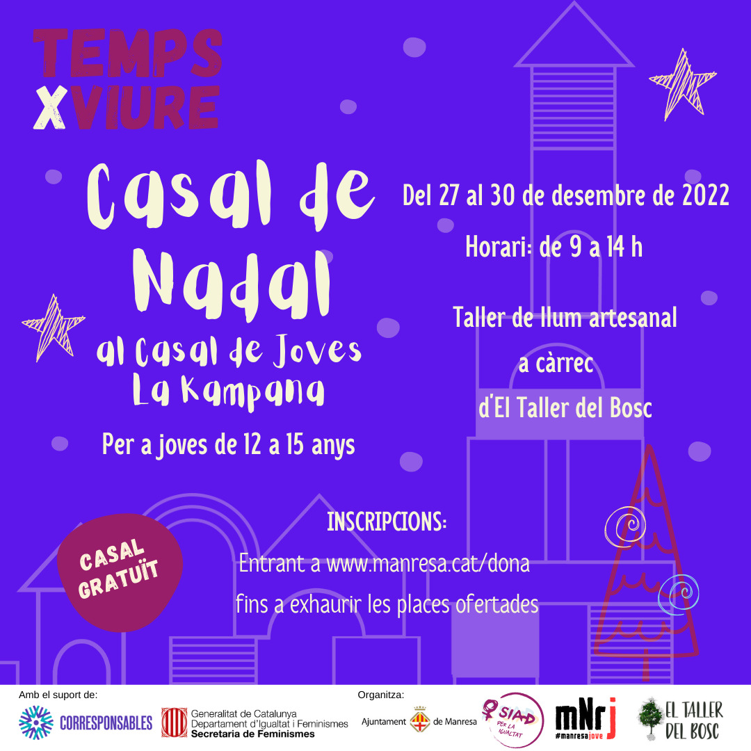 ajmanresa's tweet photo. 🌟 #Manresa ofereix tres Casals de Nadal per a totes les famílies aquestes festes #TempsXViure
👧 Casal per a infants de 3 a 12 anys en dos espais 👉 Escodines i Espai Jove Joan Amades
🙋 Casal a La Kampana per a joves de 12 a 15 anys
ℹ️ https://t.co/gFyR4vWlqr https://t.co/UqdUB9a9ux