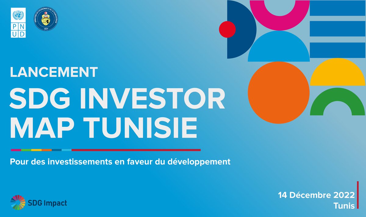 📣We are launching the #SDGInvestorMap in Tunisia 🇹🇳.

This is an important #dialogue on the country’s #SDG #InvestmentOpportunities.

👉🏻Find more here bit.ly/3j4b2Xm